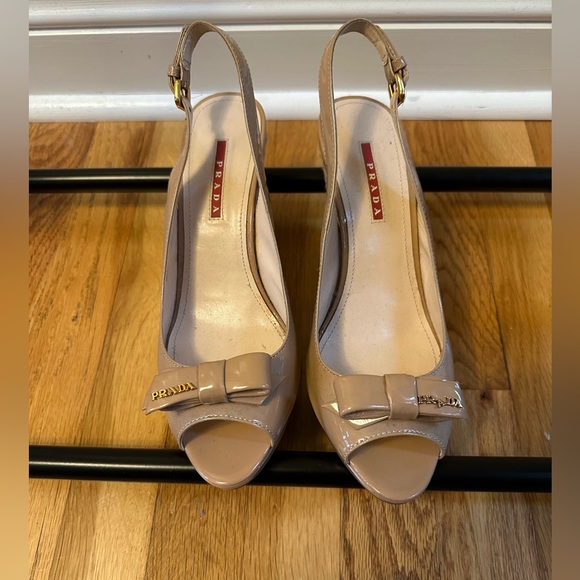 Prada Peep Toe Espadrilles - Size 40 - Picture 3 of 10